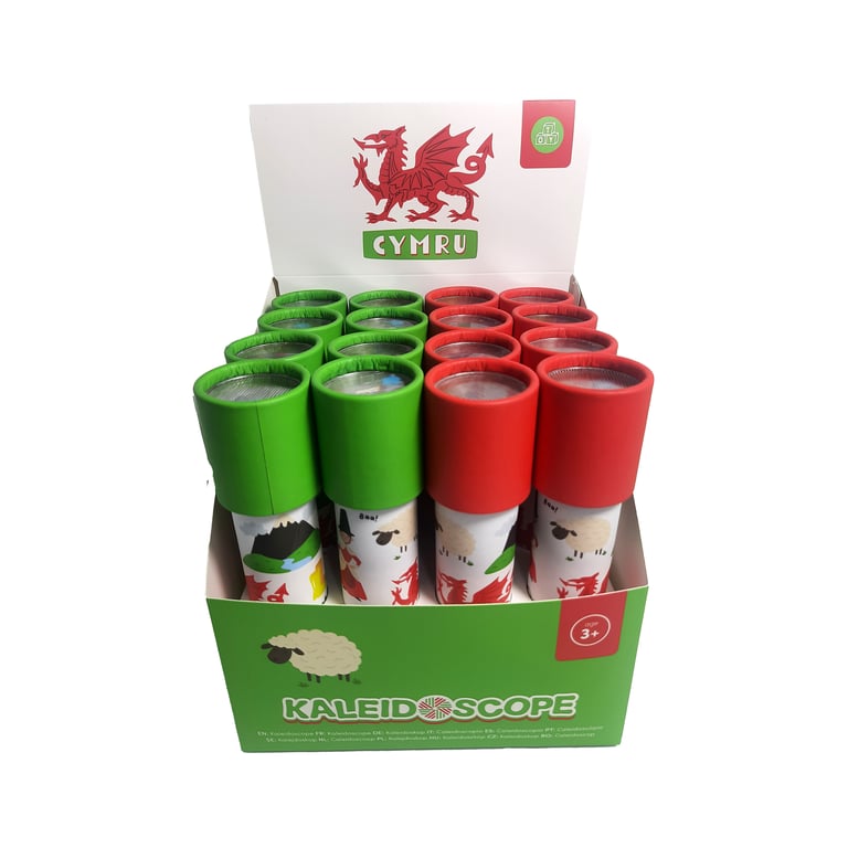 Polystyrene Welsh Dragon Kaleidoscope - EN71 Compliant Home Decor Toy