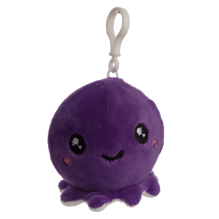 Adoramals Squeezies Sealife Plush Keyring - CE Marked & Non-Toy Keychain