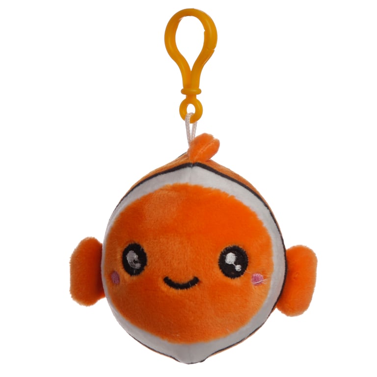 Adoramals Squeezies Sealife Plush Keyring - CE Marked & Non-Toy Keychain