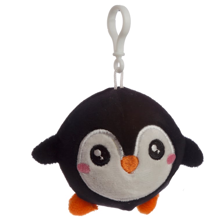 Adoramals Squeezies Sealife Plush Keyring - CE Marked & Non-Toy Keychain