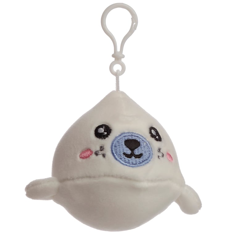 Adoramals Squeezies Sealife Plush Keyring - CE Marked & Non-Toy Keychain