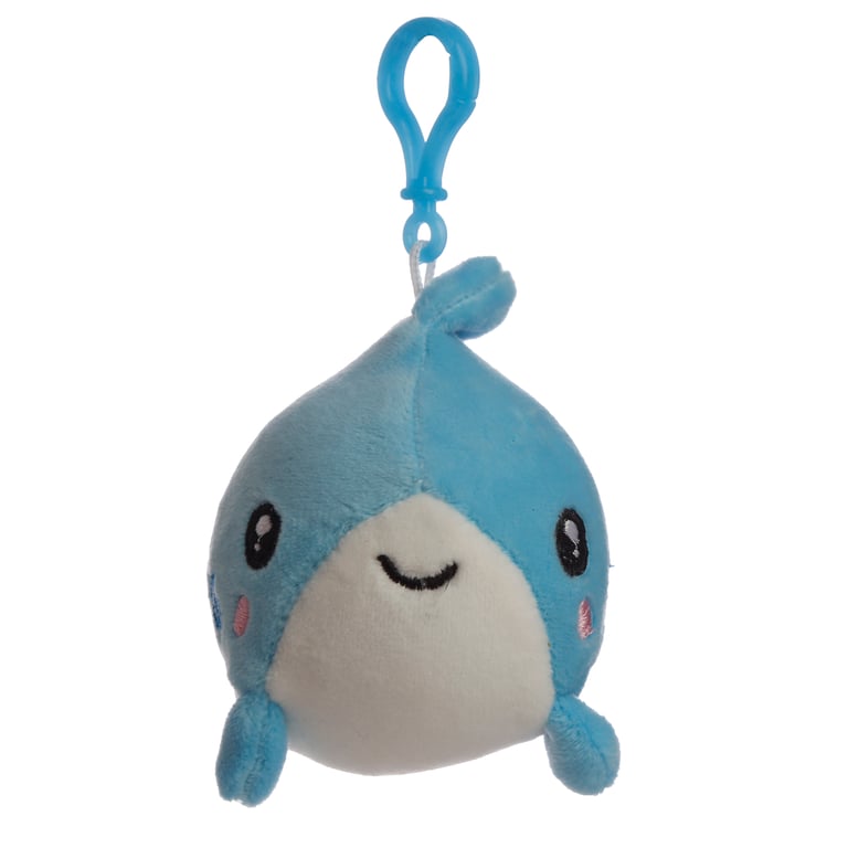 Adoramals Squeezies Sealife Plush Keyring - CE Marked & Non-Toy Keychain