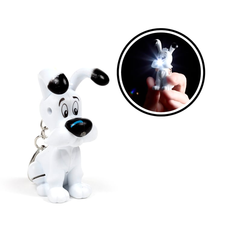 LED Light Keyring - Idefix (Dogmatix) Asterix CE Marked & EN71 Compliant