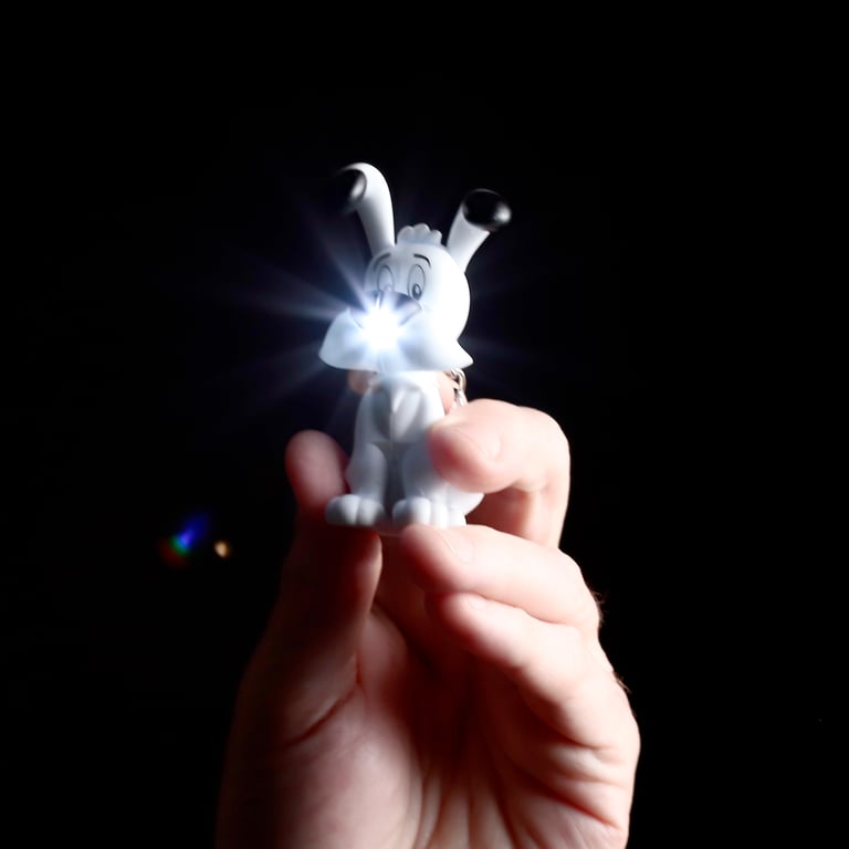 LED Light Keyring - Idefix (Dogmatix) Asterix CE Marked & EN71 Compliant