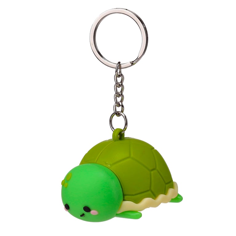 3D Atlas the Turtle PVC Keyring - CE Marked Stainless Steel Charms