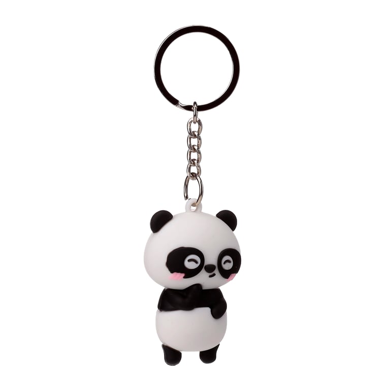 3D PVC Susu the Panda Keyring - CE Marked & Stainless Steel