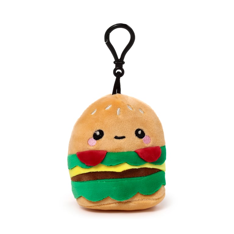 Squidglys Plush Keyring - Soft Velboa Material, CE & UKCA Marked, EN71 Compliant