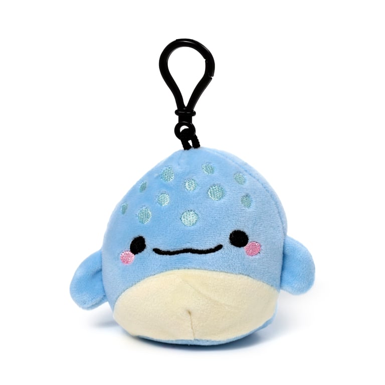 Squidglys Plush Keyring - Soft Velboa Sealife Toy CE/EN71 Compliant