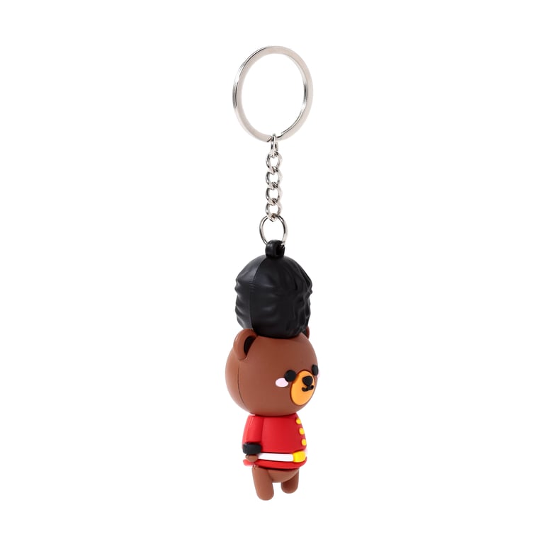 3D PVC Arthur the Bear London Guardsman Keyring - CE/UKCA Marked