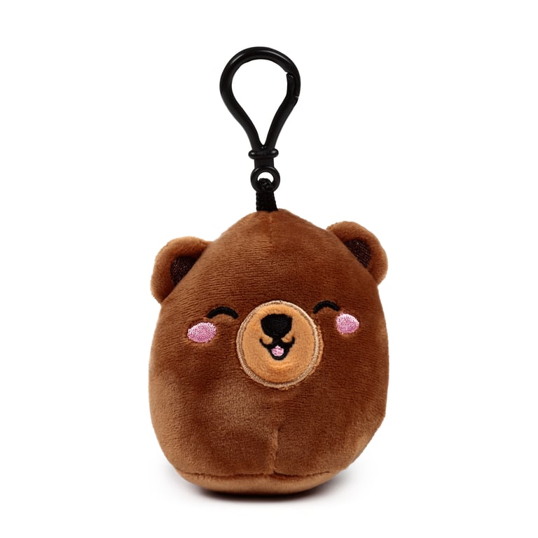 Adoramals Squidglys Plush Mini Keyring - EN71 Compliant Polyester & Nylon Kids Keychain