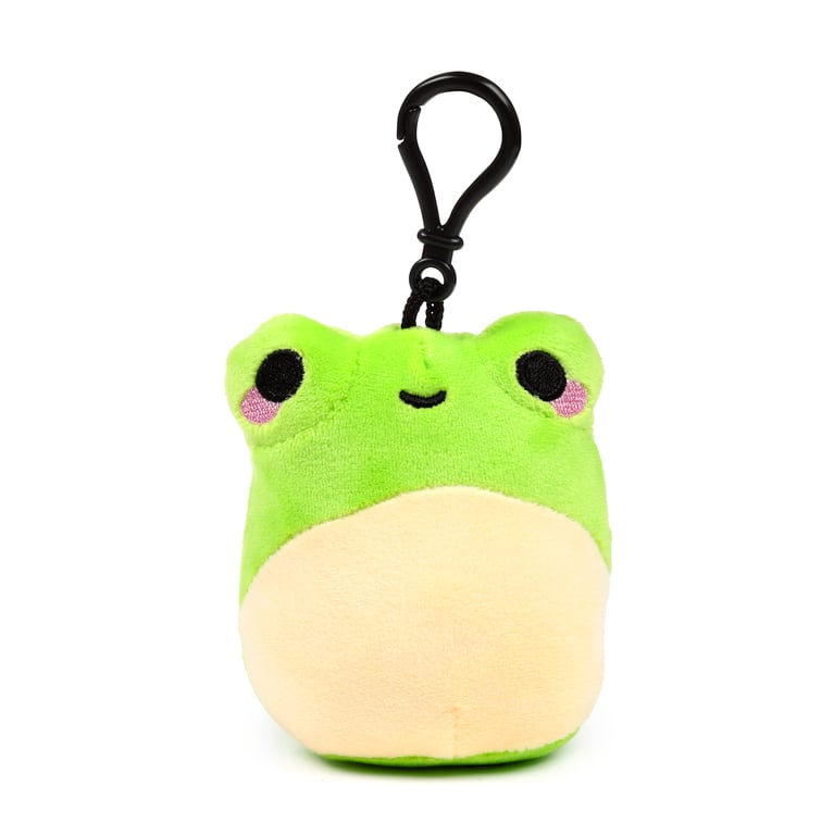 Adoramals Squidglys Plush Mini Keyring - EN71 Compliant Polyester & Nylon Kids Keychain