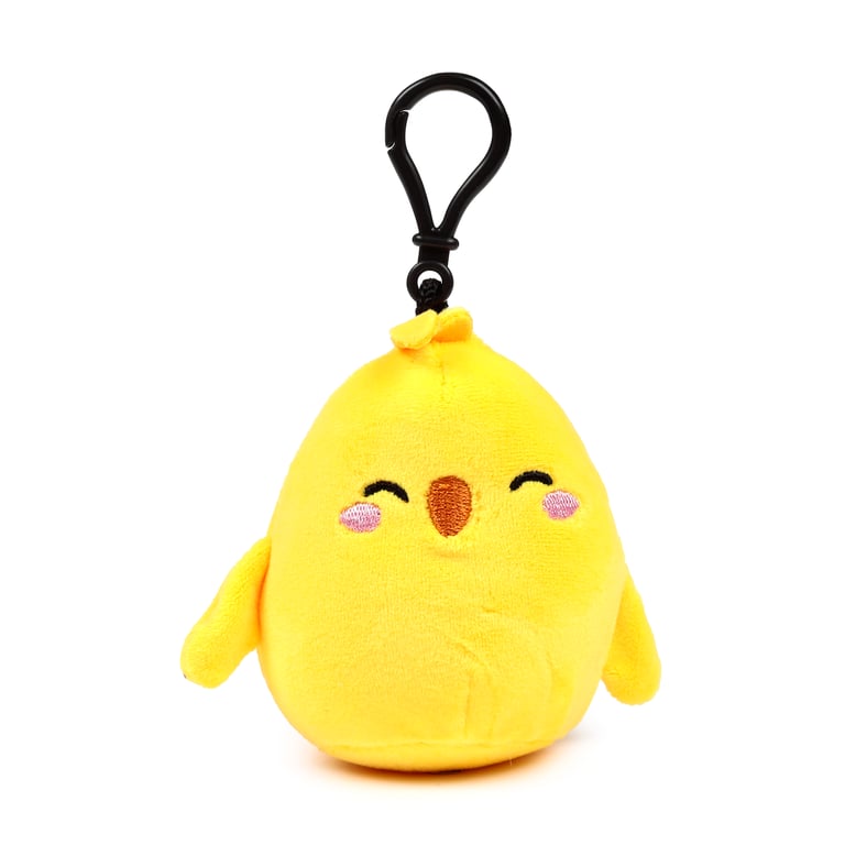 Adoramals Squidglys Plush Mini Keyring - EN71 Compliant Polyester & Nylon Kids Keychain