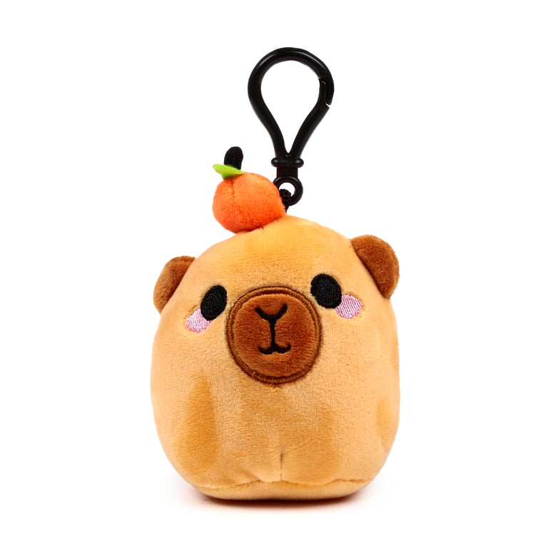 Adoramals Squidglys Plush Mini Keyring - EN71 Compliant Polyester & Nylon Kids Keychain