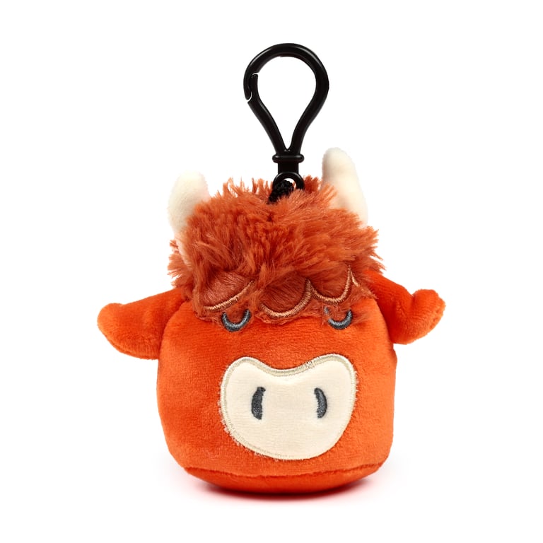 Squidglys Plush Mini Keyring - Scotland Souvenir, CE Marked & EN71 Compliant