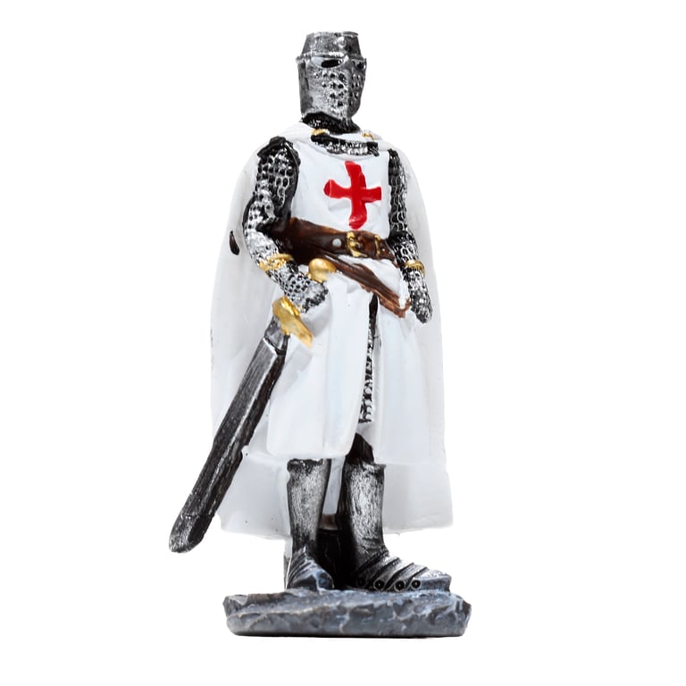 Fantasy Knight Protector Resin Ornament - Crusader Knight Decoration Statue