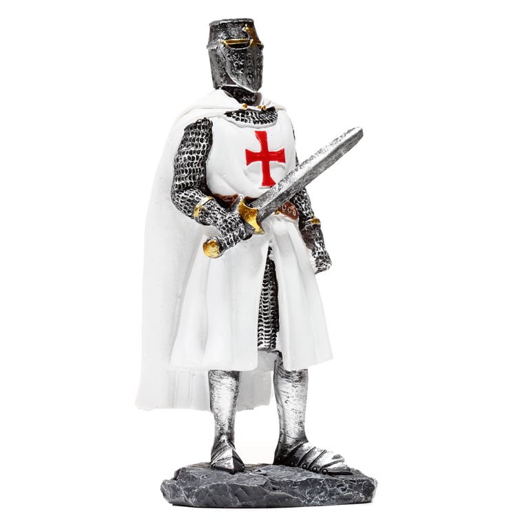 Fantasy Crusader Knight Resin Ornament Decoration Statue