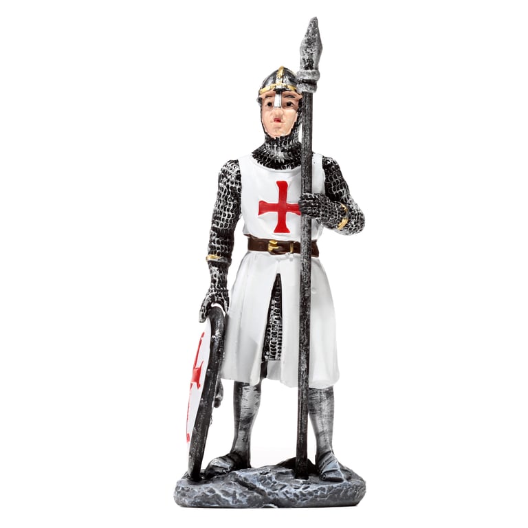 Fantasy Crusader Knight Resin Ornament Decoration Statue