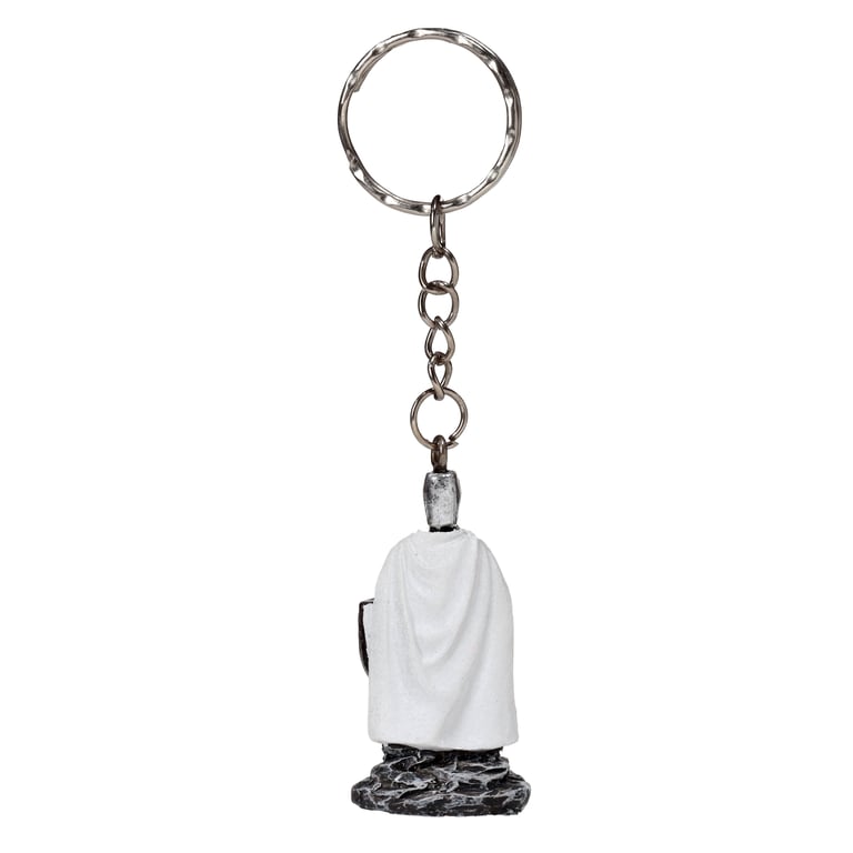 Resin and Metal Crusader Knight Defender Keyring