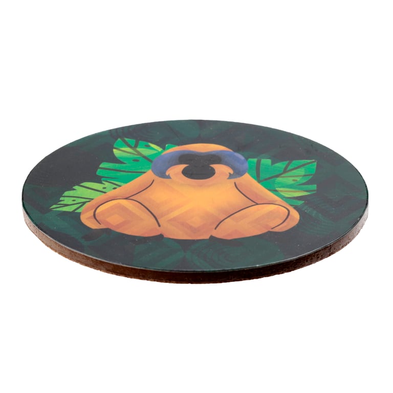 Set of 4 Cork Novelty Coasters - Animal Kingdom Designs for Home Decor
