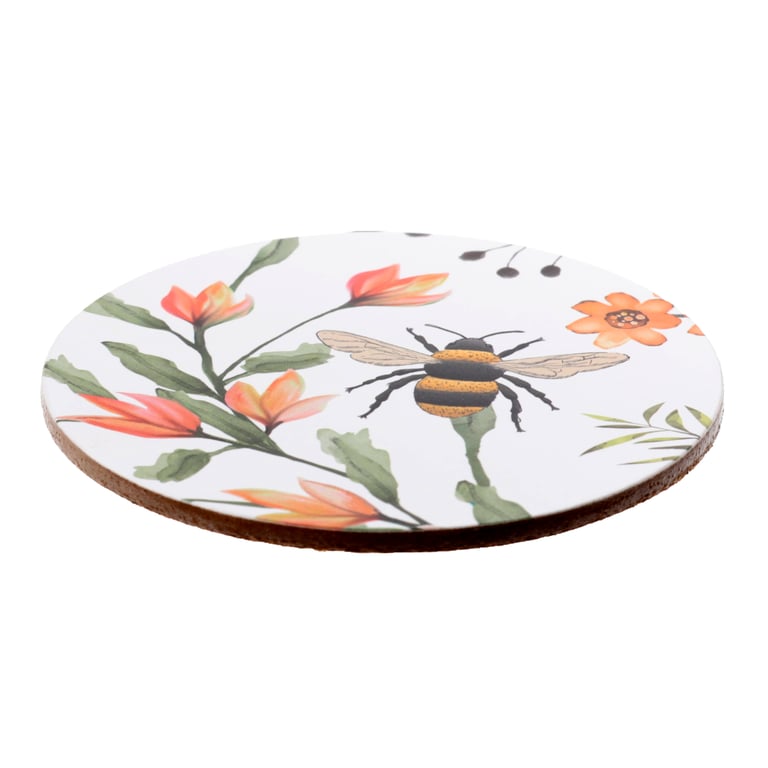 Cork Novelty Coasters - Set of 4 Eco-Friendly Home Decor