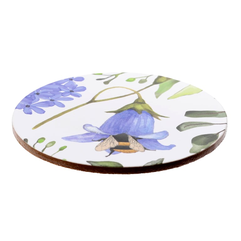 Cork Novelty Coasters - Set of 4 Eco-Friendly Home Decor