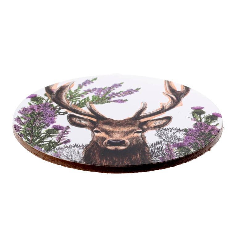 Wild Stag Cork Coasters - Set of 4 Kitchen Novelty Home Decor