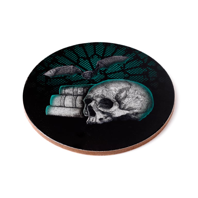 Gothica Set of 4 Cork Paper Novelty Coasters