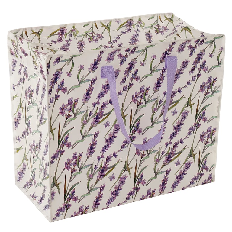 Lavender Fields Laundry & Storage Bag - Laminated Polypropylene with Handles