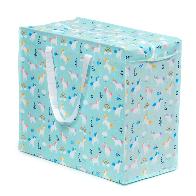 Laundry & Storage Bag - Unicorn Magic Laminated Polypropylene with Durable Handles