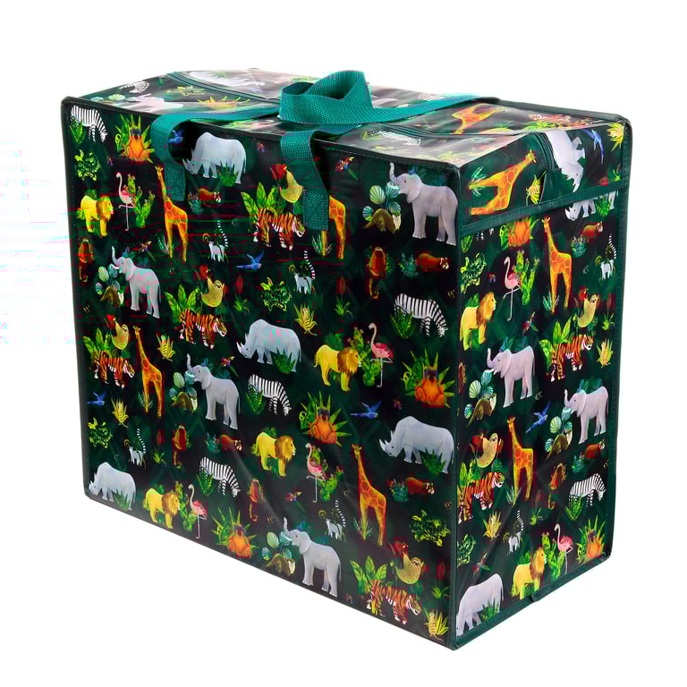 Laminated Polypropylene Laundry & Storage Bag - Animal Kingdom