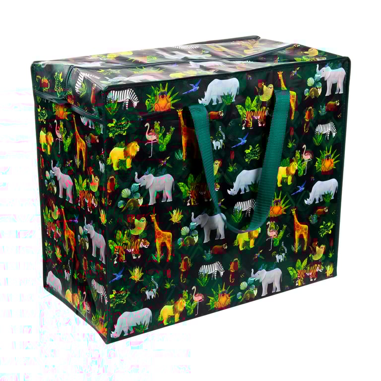 Laminated Polypropylene Laundry & Storage Bag - Animal Kingdom