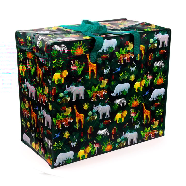 Laminated Polypropylene Laundry & Storage Bag - Animal Kingdom
