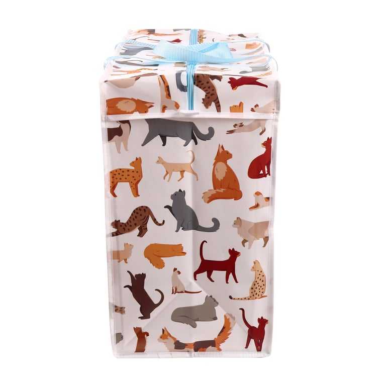 Laundry & Storage Bag - Feline Fine Cats Laminated Polypropylene Carrier Bag