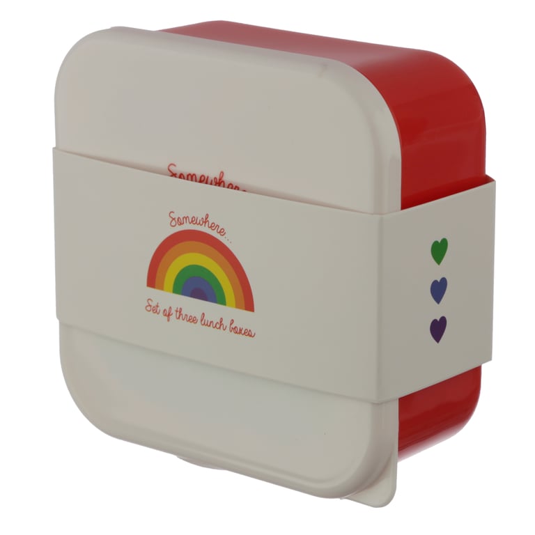 Polypropylene Lunch Box Set - 3-Piece Food Safe and BPA Free