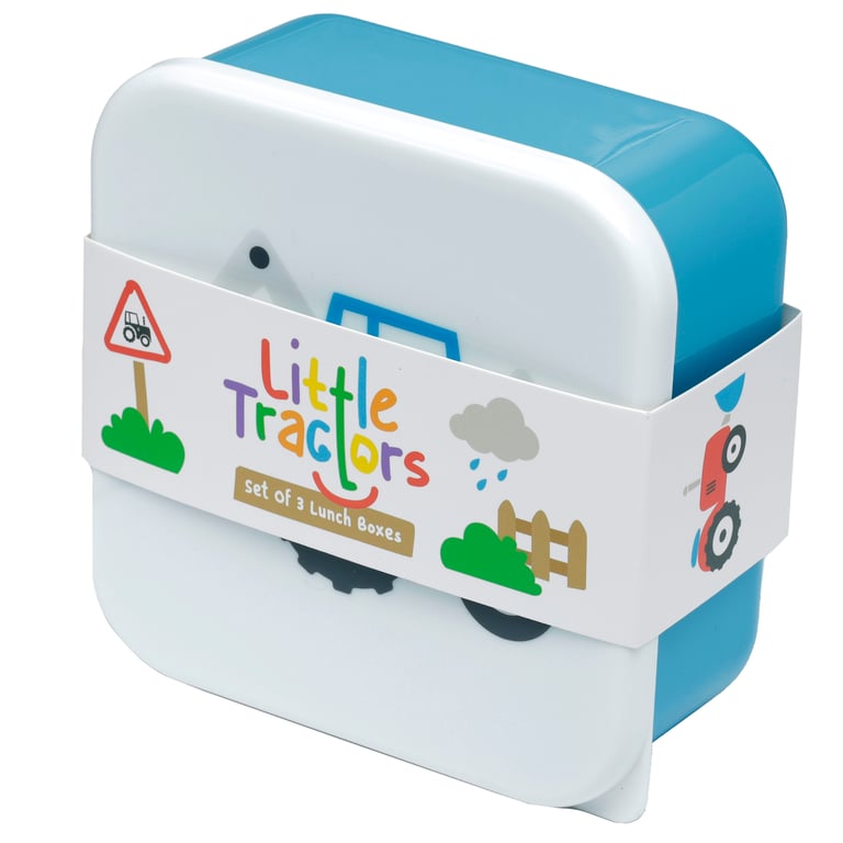 Polypropylene Lunch Boxes Set of 3 (M/L/XL) - BPA Free and Stackable