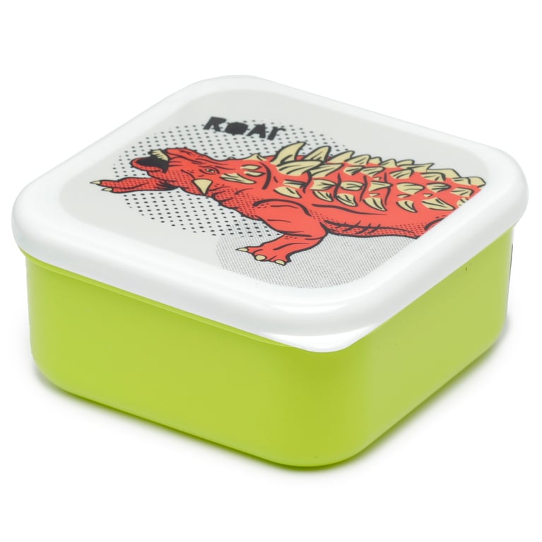 Dinosauria Polypropylene Lunch Boxes Set of 3 - BPA Free & Stackable