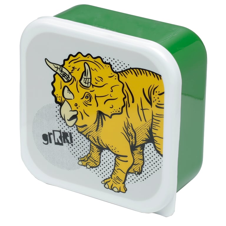 Dinosauria Polypropylene Lunch Boxes Set of 3 - BPA Free & Stackable