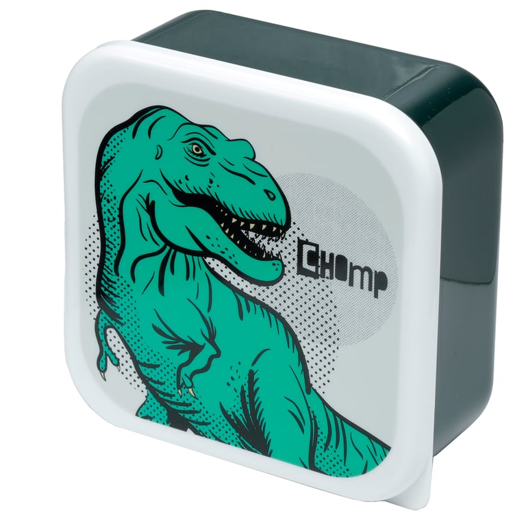 Dinosauria Polypropylene Lunch Boxes Set of 3 - BPA Free & Stackable