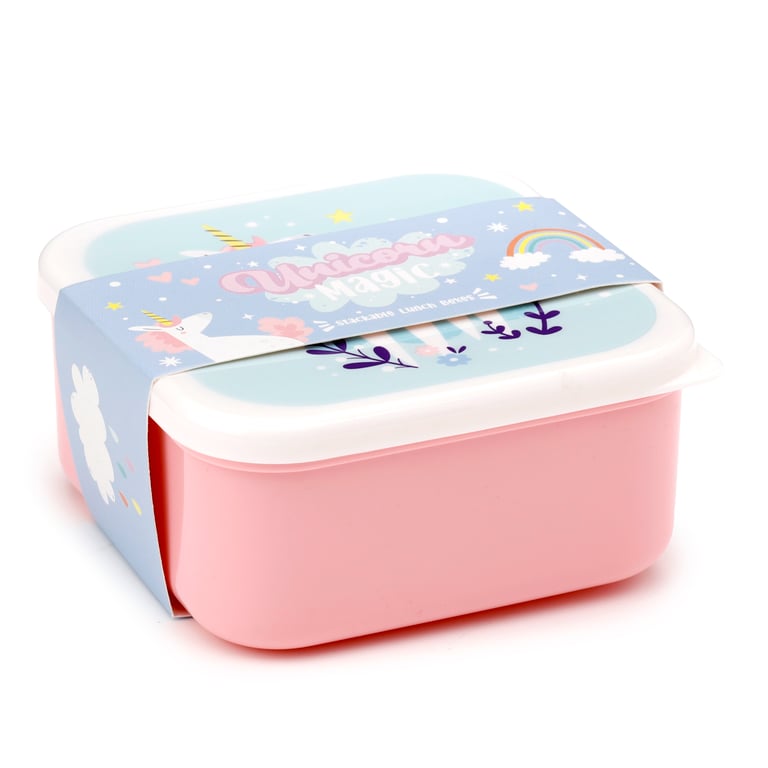 Unicorn Magic Polypropylene Lunch Box Set of 3 (BPA Free)