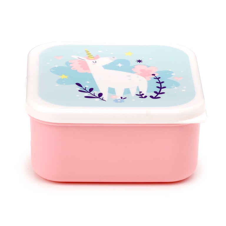 Unicorn Magic Polypropylene Lunch Box Set of 3 (BPA Free)