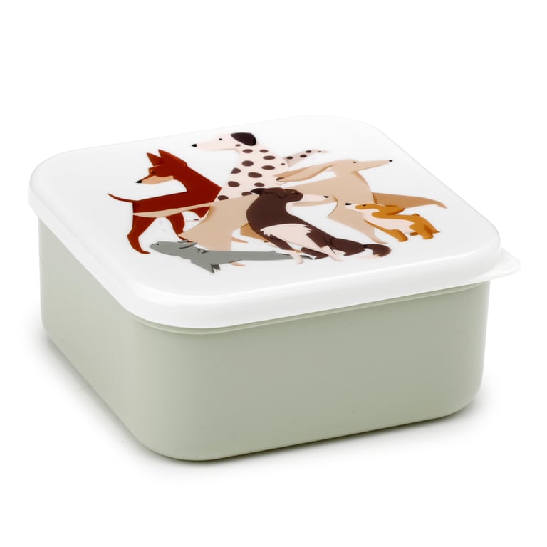 Barks Dog Polypropylene Lunch Boxes Set of 3 - BPA Free & Stackable Dog Food Containers