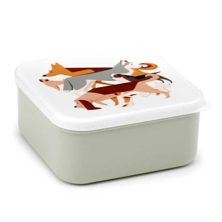 Barks Dog Polypropylene Lunch Boxes Set of 3 - BPA Free & Stackable Dog Food Containers