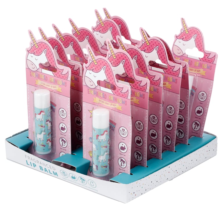 Enchanted Rainbows Unicorn Stick Lip Balm - Cruelty Free, Vegan, Palm Oil Free