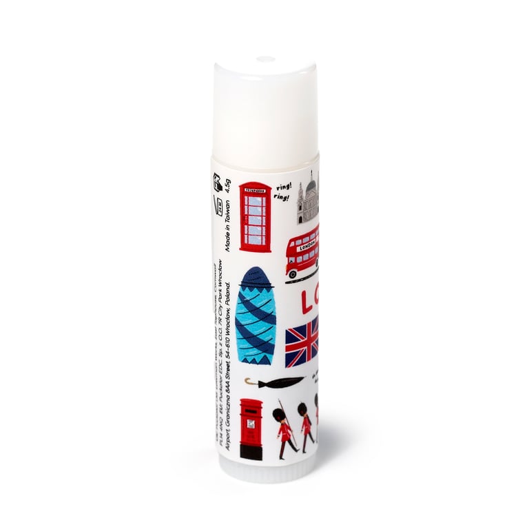 London Souvenir Stick Lip Balm - Vegan & Cruelty Free Strawberry Flavour