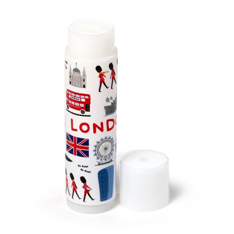 London Souvenir Stick Lip Balm - Vegan & Cruelty Free Strawberry Flavour