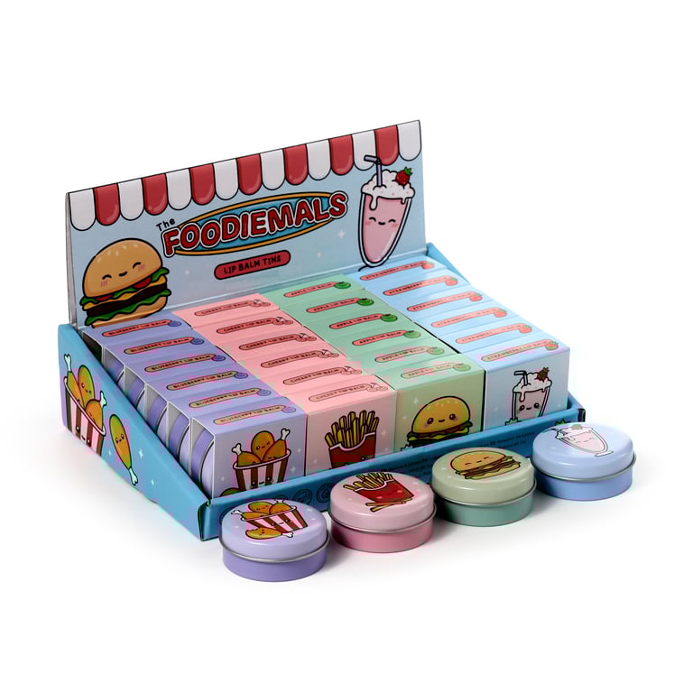 Foodiemals Vegan Lip Balm Tin - Cruelty Free & SLS Free