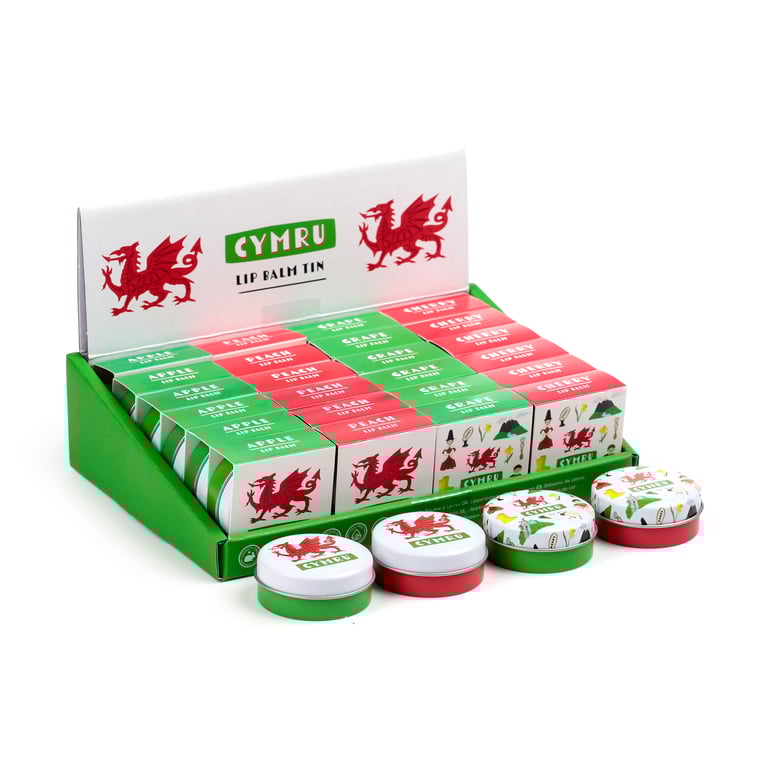 Welsh Dragon Wales Lip Balm Tin - Cruelty Free & Vegan Friendly