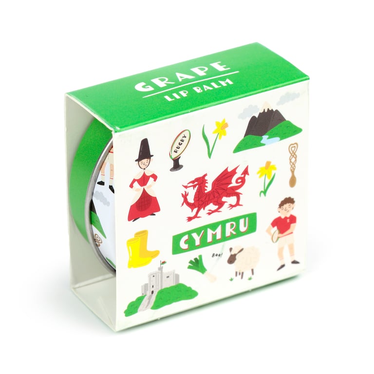 Welsh Dragon Wales Lip Balm Tin - Cruelty Free & Vegan Friendly