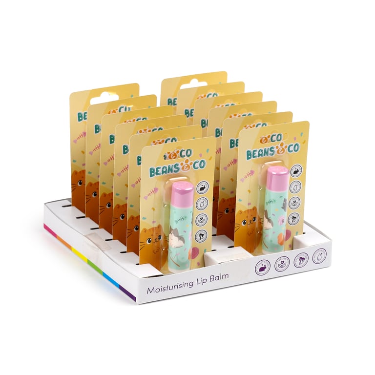 Cruelty Free Vegan Coconut Lip Balm - Palm Oil & Gluten Free by Beans & Co Cats