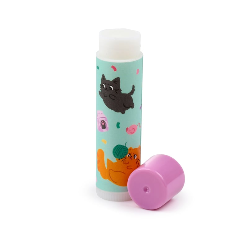 Cruelty Free Vegan Coconut Lip Balm - Palm Oil & Gluten Free by Beans & Co Cats